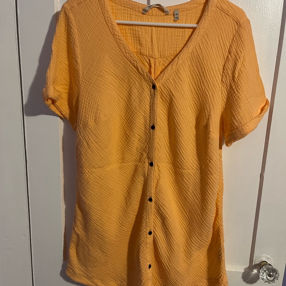 Soft surroundings orange lounging dress